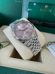 Rolex Datejust 36mm 126234 2024 Pink 6&9 Diamond Dial Jubilee